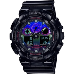 ساعت مچی کاسیو مدل GA-100RGB-1ADR - casio watch ga-100rgb-1adr  